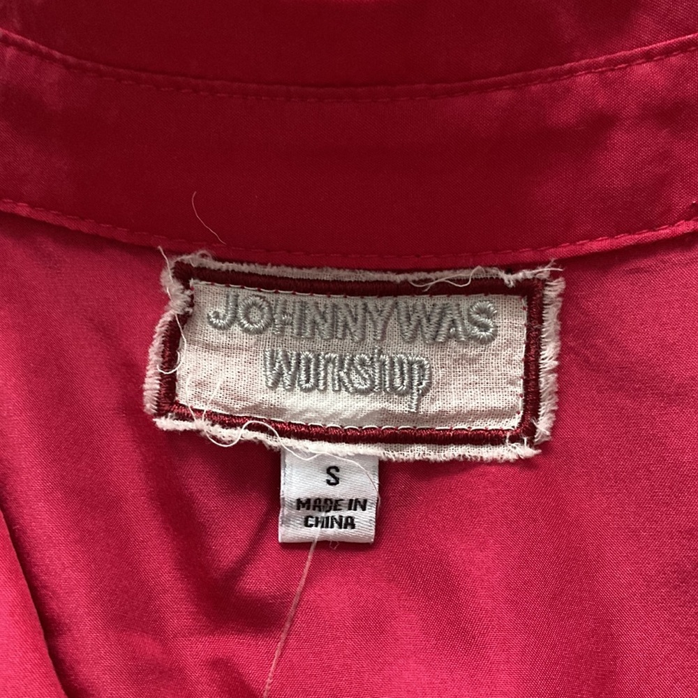 Johnny Was Workshop Dress Embroidery Shuri Easy Tiered w/ Slip - Picture 10 of 12